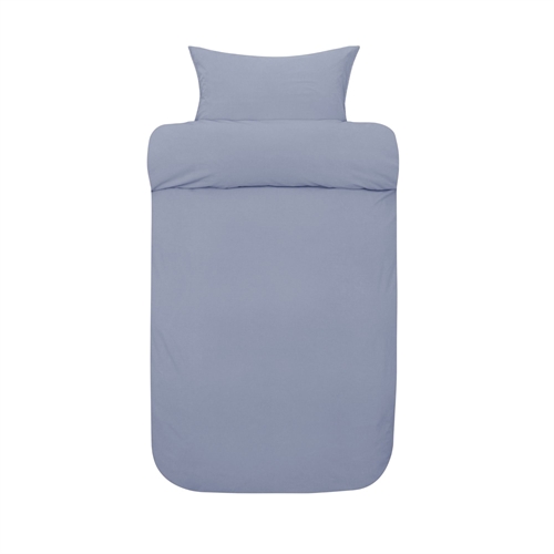 Organic double bed linen 200x220 cm - 100% stonewashed cotton - Frøya denim blue - Høie of Scandinavia bed linen