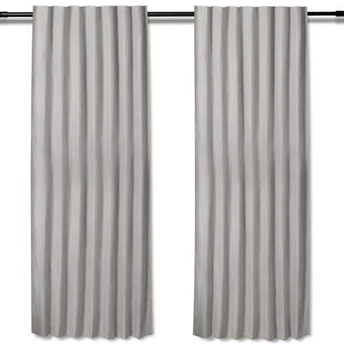 Long Curtain - 1 pc. Ready-Made Curtain 140x245 cm - Light Gray - Thick Curtain / Light Dimming Curtain - Nordstrand Home Curtain Lengths with Pleat Tape