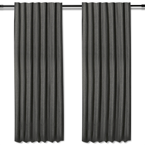 Extra Long Curtain - 1 pc. Ready-Made Curtain 140x300 cm - Anthracite Gray - Thick Curtain / Light-Dimming Curtain - Nordstrand Home Curtain Lengths with Pleat Tape