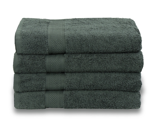Egyptian cotton towel - Bath towel 70x140cm - Dark green - Luxury towels from By Borg