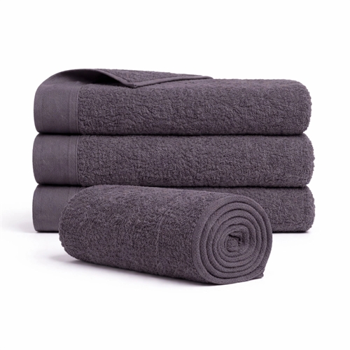 Cotton towel - 100% cotton - 50x100 cm - Valmue - Dark gray
