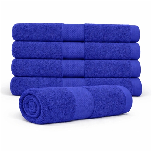 Cotton towel - 100% cotton - Bath towel 70x140 cm - Diamant - Blue