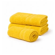 Cotton towel - 100% cotton - Yellow