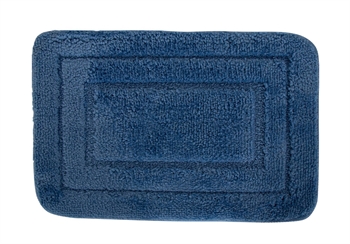 Bath mat - 60x40 cm - Blue - Soft bath mat with a non-slip backing