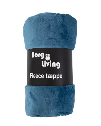 Fleece blanket - Petroleum coloured - 150x200 cm - Soft and luxurious sofa blanket - Borg Living