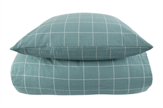 Seersucker bedding - Checked bedding - Dusty Green Check - Borg Living bedding set