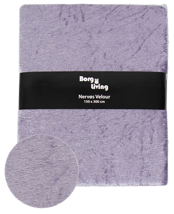 Velour tablecloth - 15 metres - Lavender - Crushed velour - Pack of 15 metres