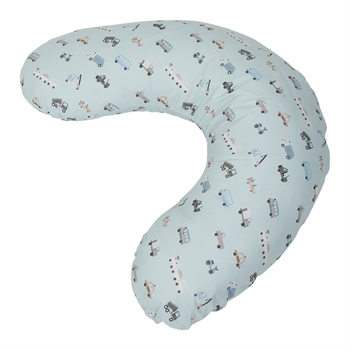 Nursing pillow - Cars - Ideal support during breastfeeding - Nordstrand Home - in blue with cars