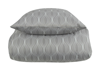 Bedding 200x220 cm - Wave grey - Patterned bedding set - Microfibre - In Style double duvet cover