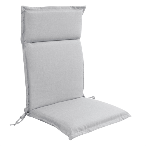 Luxury garden cushion for position chair with high back - Grey cushion with luxury comfort - Nordstrand Home