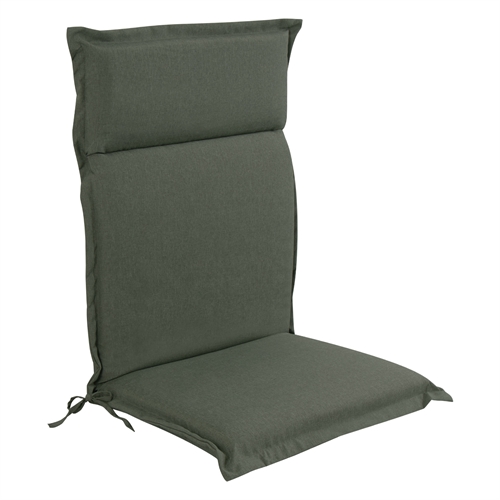 Luxury garden cushion for a high-back position chair - Green cushion with luxury comfort - Nordstrand Home