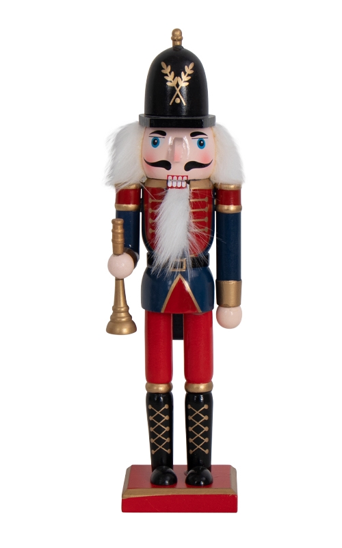 Nutcracker - 30 cm - With trumpet - Nutcracker figure as Christmas decoration