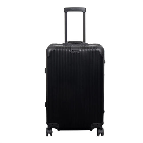 Aluminium suitcase - Black - 68 litres - Luxurious travel suitcase with TSA lock