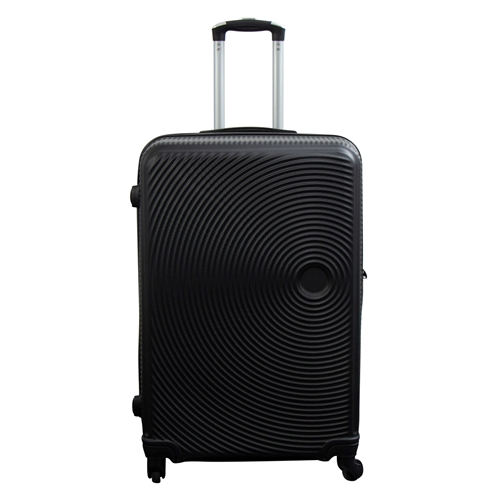 Large suitcase - Black circles - Hard-shell suitcase - Affordable smart travel suitcase