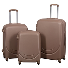 Suitcase - Hardcase travel suitcase - Classic Mocca - Lightweight suitcase