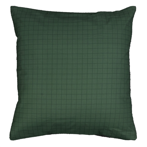 Pillowcase 100% cotton - 60x63 cm - Green checkered pillowcase  - Nordstrand Home duvet cover