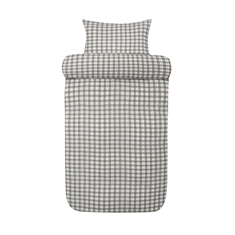 Woven crepe bedding - 100% soft cotton - Green check - Seersucker bedding - Kyrre Høie Of Scandinavia