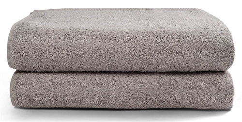 Bath towels - 2 pcs. - 70x140 cm - Light grey - 100% cotton - Towel package from Nordic textile