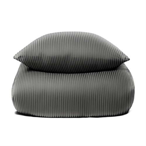 Bedding in 100% Egyptian cotton - 140x200 cm - Light grey bedding - Extra soft bedding from By Borg