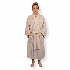 Bathrobe - Soft fleece - Sand