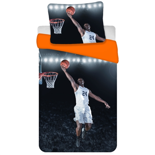 Children\'s Bedding - 140x200 cm - Basketball Bedding - Bed Set in 100% Cotton
