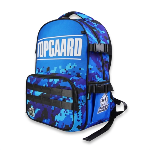 Niki Topgaard school backpack with cooler compartment - Blue backpack with 5 compartments