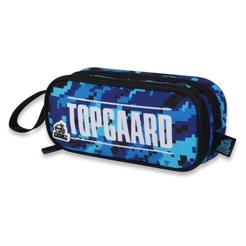 Niki Topgaard pencil case with 2 compartments - Blue