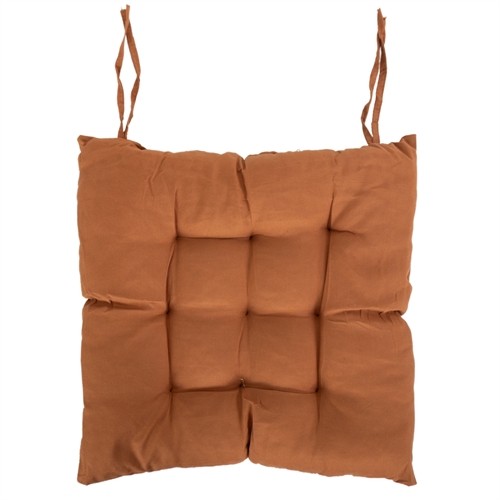 Chair Cushion - 35x35x6 cm - Light Brown Solid Garden Cushion
