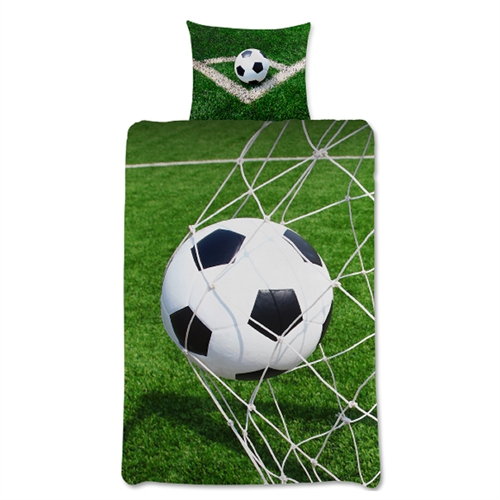 Football bedding 140x200 cm - Duvet cover with 2 in 1 design - 100% cotton bedding set