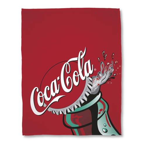 Kids\' blanket - Coca Cola - 150x200 cm - Soft fleece blanket - Red