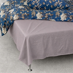 Smooth sheet - 100% Cotton flannel bedding - Light gray flat sheet