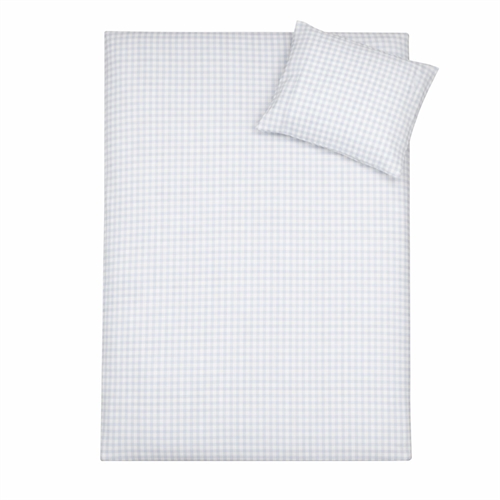 Checked bedding - 100% cotton - Junior bedding 100x140 cm - Blue and white checks