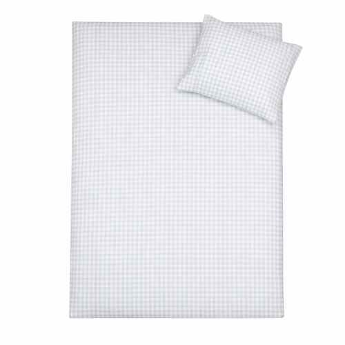 Baby bedding 70x100 cm - Bedding set with blue and white checks - 100% soft cotton bed linen