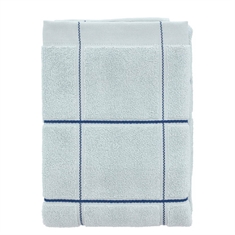 Organic towel - 100% organic cotton - Södahl Vista - Blue checkered