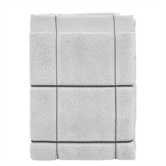 Organic towel - 100% organic cotton - Towel - Södahl Vista - Gray checkered
