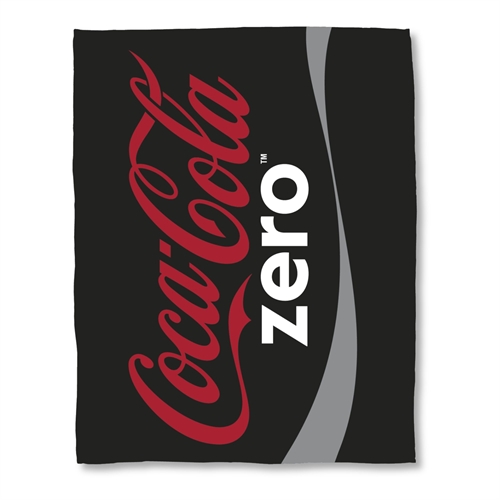 Children\'s blanket - Coca Cola Zero - 150x200 cm - Soft fleece blanket - Black