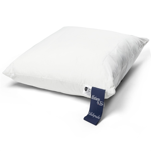 Wool pillow - Offers excellent support and is sweat-absorbent - Pillow with  3 chamber 60x63 cm from  Nature By Borg.