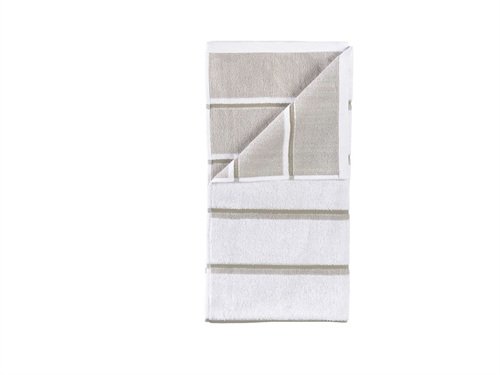 Towel - 100% cotton - 50x100 cm - Zone Denmark Sauna - Striped White