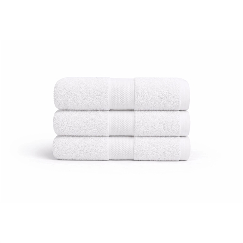 Cotton towel - 100% cotton - Diamant - White 