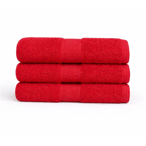 Cotton towel - 100% cotton - Diamant - Red