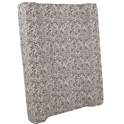Changing pad - Water-repellent cover - Beige with leaves