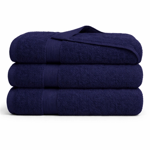 Bamboo towel - Bath sheet 100x150 cm - Bamboo/cotton - Dark blue