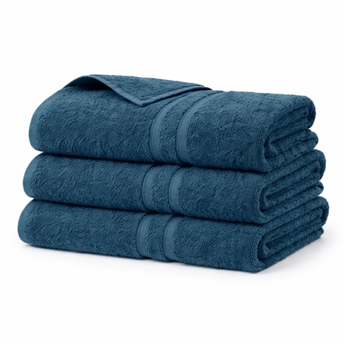 Cotton towel - 100% cotton - Bath towel 65x130 cm - Blue