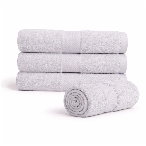 Cotton towel - 100% cotton - 50x100 cm - Diamond - Light gray