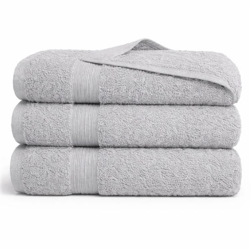 Bamboo towel - Bath sheet 100x150 cm - Bamboo/cotton - Light grey