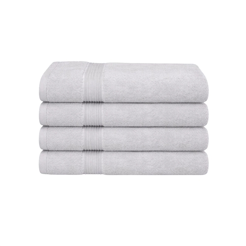 Bamboo towel - 50x100 cm - Bamboo/cotton terry - Light gray