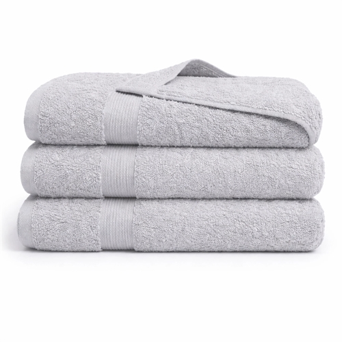 Bamboo towel - 50x100 cm - Bamboo/cotton - Light gray