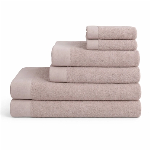Cotton towels - 100% cotton - 6-pack - Poppy - Pink