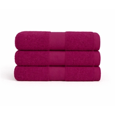 Cotton towel - 100% cotton - Diamant - Aubergine