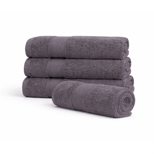 Egyptian cotton towel - 100% Egyptian cotton - Bath towel 70x140cm - Orchid - Anthracite gray